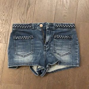 Denim shorts